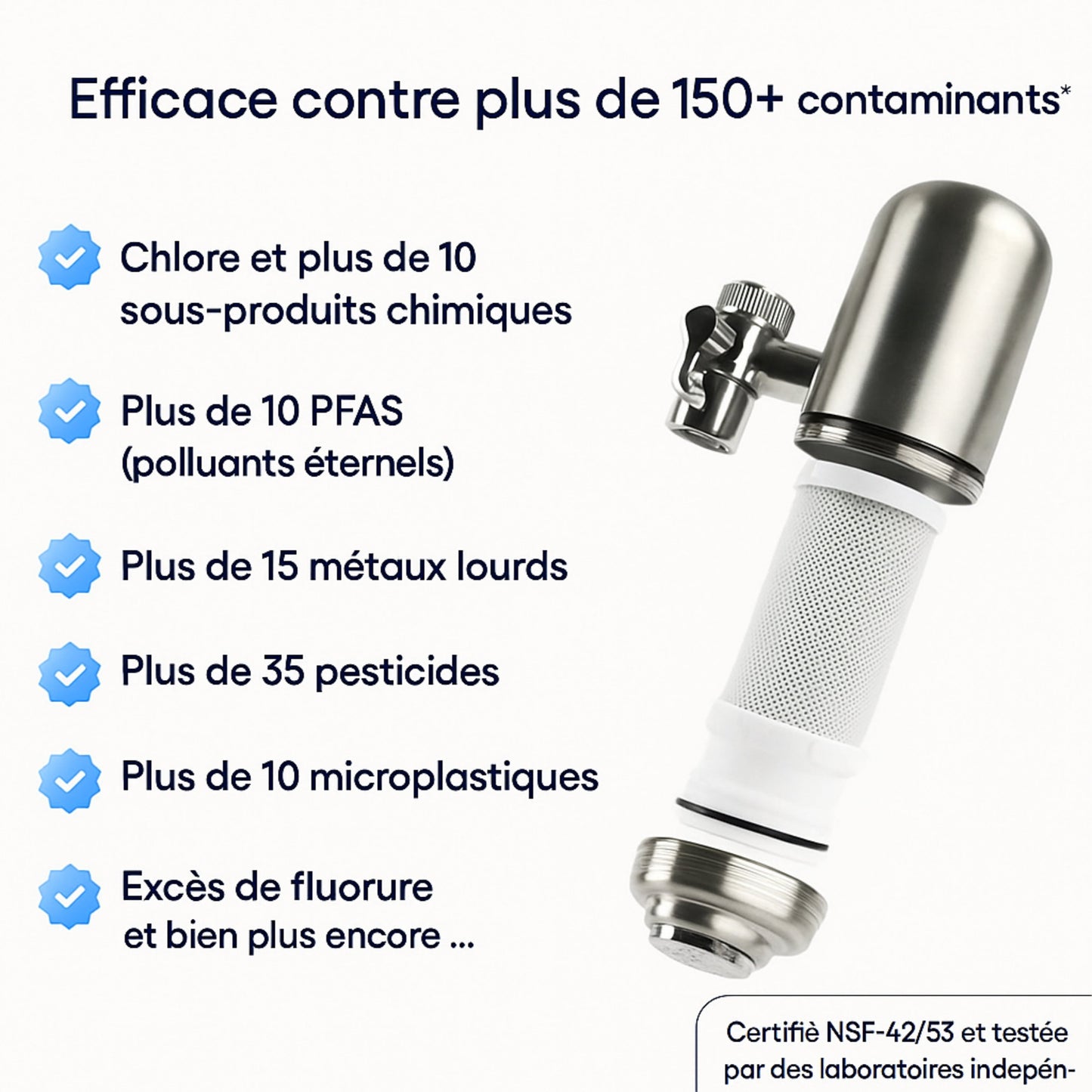Kit filtre robinet (6 mois de filtres inclus)