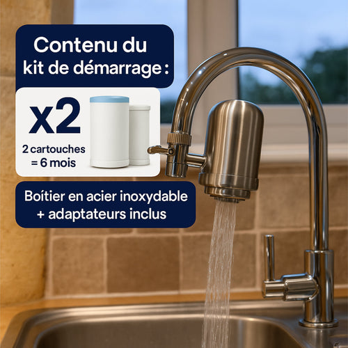 Kit filtre robinet (6 mois de filtres inclus)