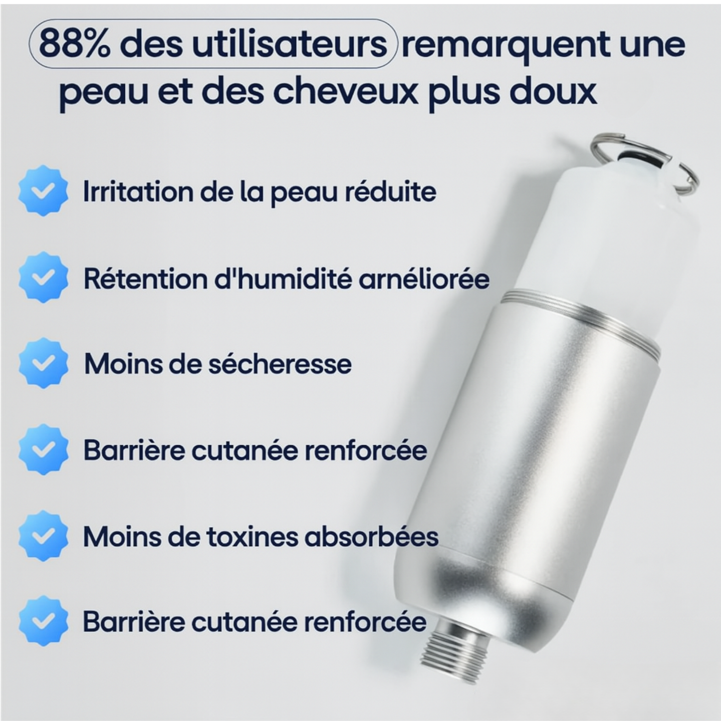 Pommeau de douche filtrant